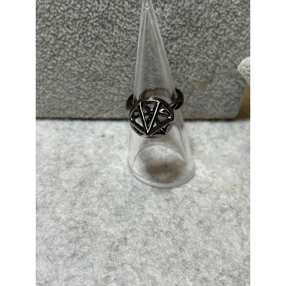 #47. Gunmetal-finish 3D Ring